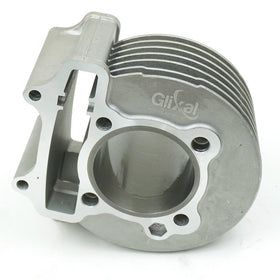 Glixal piston close-up with rings demonstrating durable ring fit and compression benefit