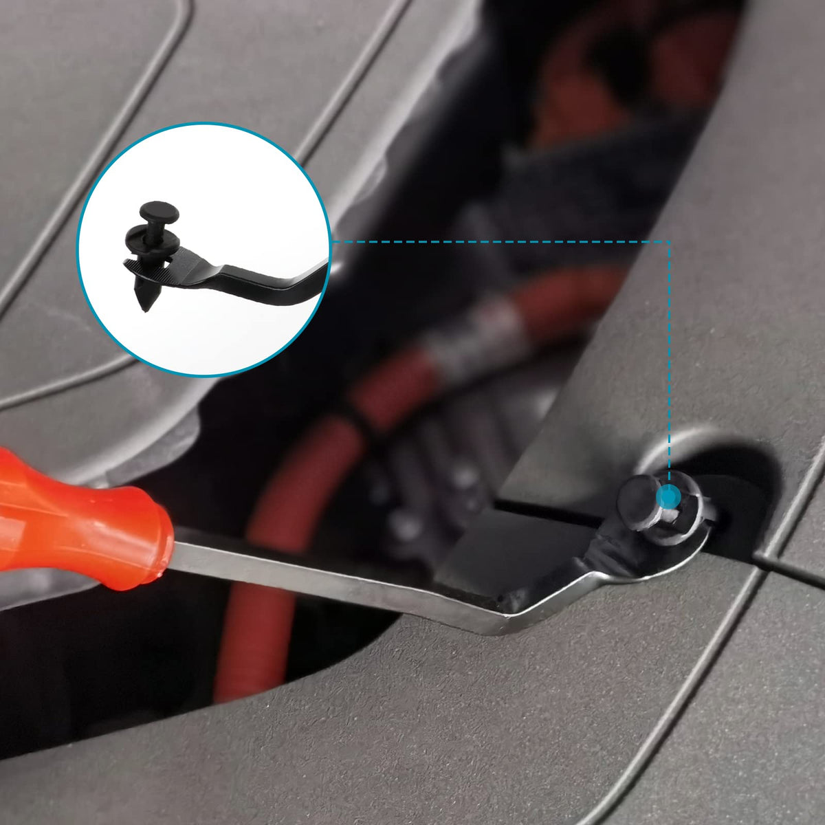 GLK fasteners installed on car bumper illustrating secure fit and reliable hold