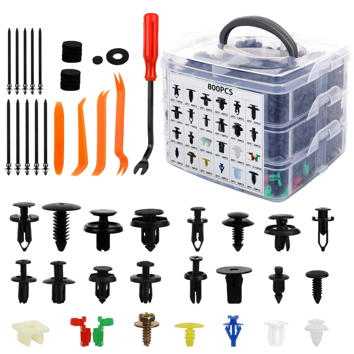 GLK front packaging showing full 835-piece kit and storage box benefit convenience