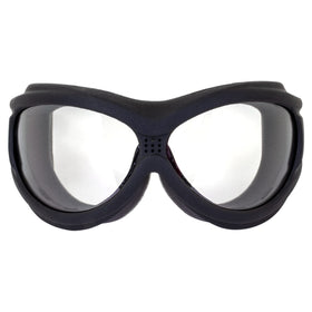 Global Vision goggles worn over eyeglasses demonstrating over-glasses compatibility