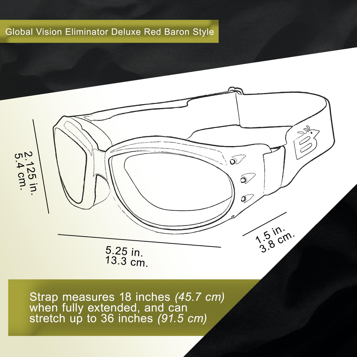 Global Vision clear lens close-up showing scratch-resistant clarity benefit