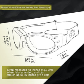 Global Vision clear lens close-up showing scratch-resistant clarity benefit