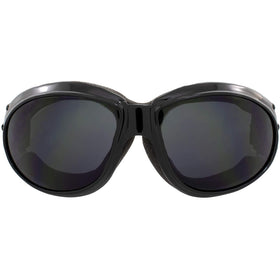 Global Vision closeup of black frame highlighting durable lightweight construction