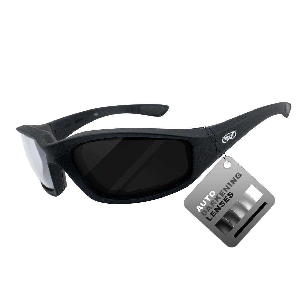 Global Vision front view showing full black frame and lens clarity benefit