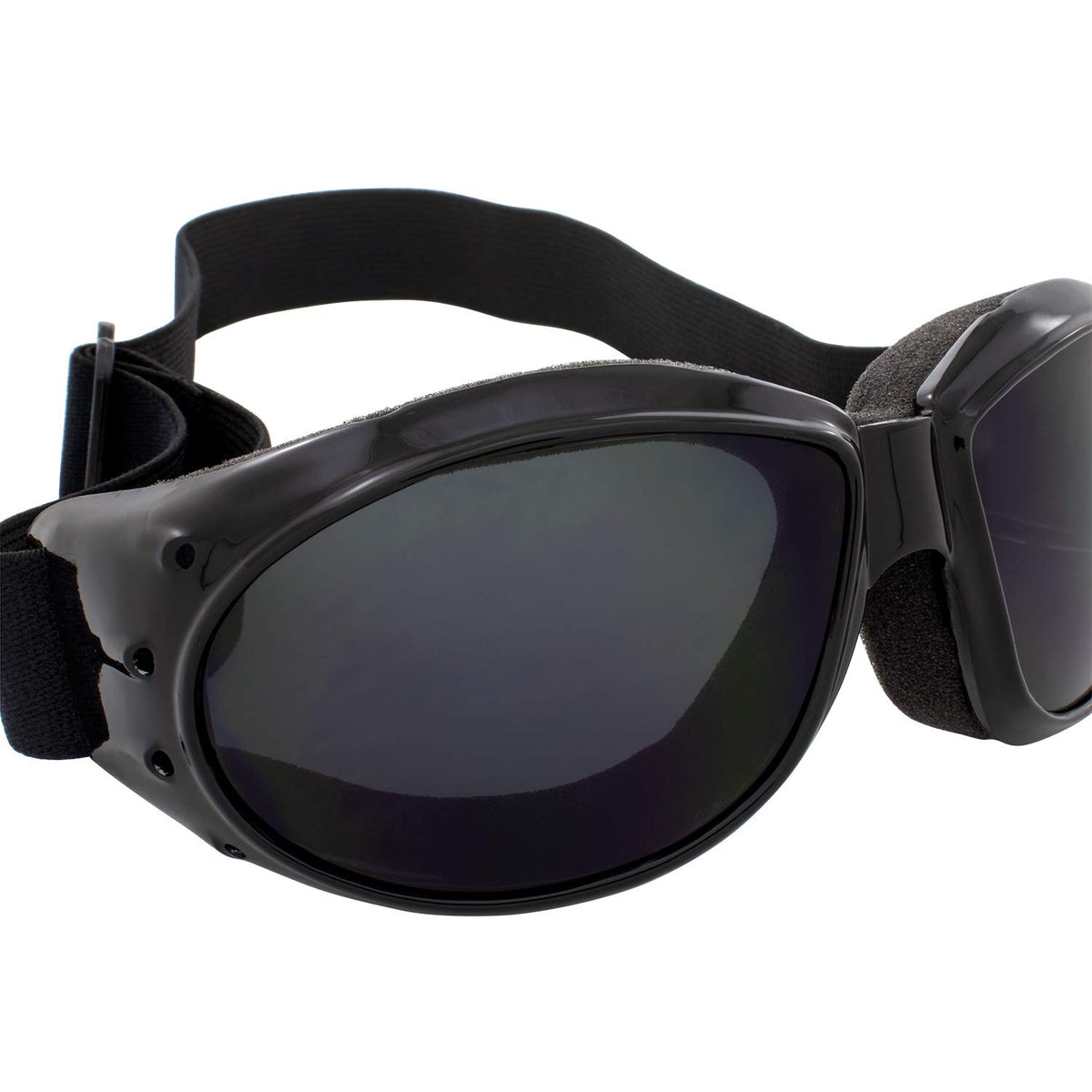 Global Vision goggles on rider demonstrating helmet compatibility and safety