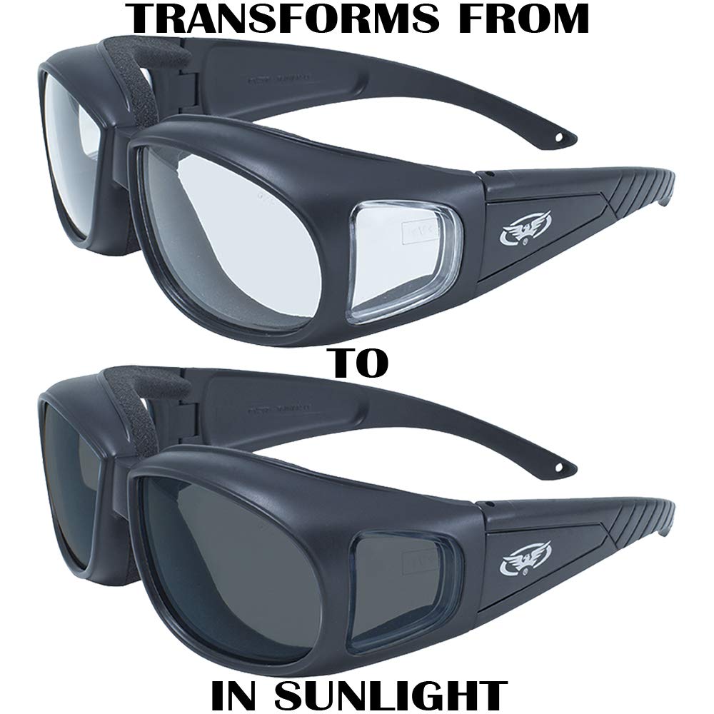 Global Vision lens close-up showing anti-fog coating and clarity