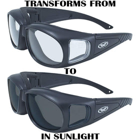 Global Vision lens close-up showing anti-fog coating and clarity
