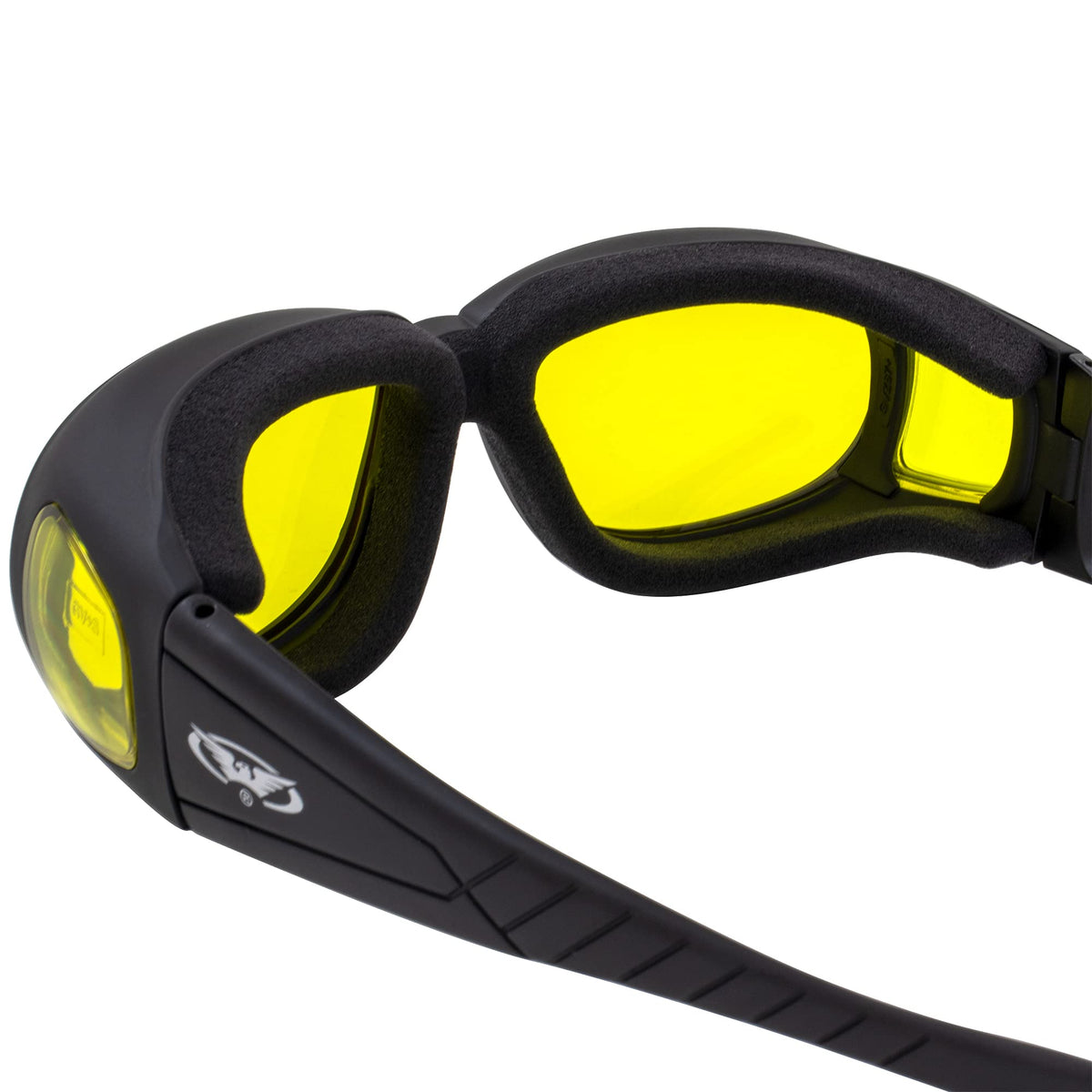 Global Vision matte black surface close-up showing rugged scratch-resistant finish