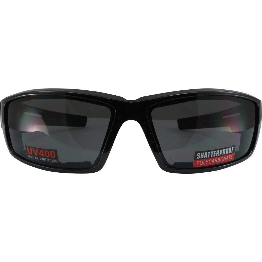 Global Vision close-up of smoke lens highlighting glare reduction and clear sight benefit