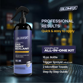 GLOMAX before and after car panel demonstrating gloss improvement benefit