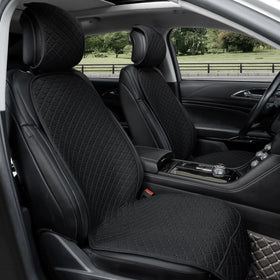 Gloserin front seat covers full view showing clean protection and neat fit