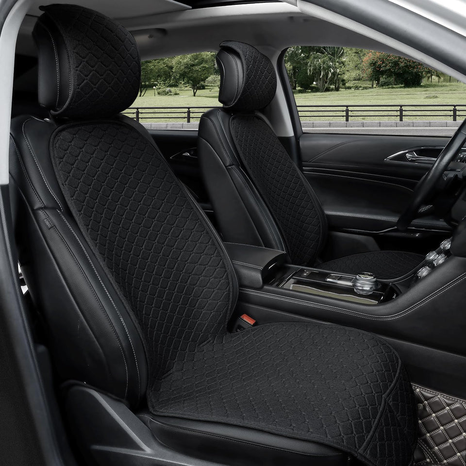 Gloserin front seat covers full view showing clean protection and neat fit