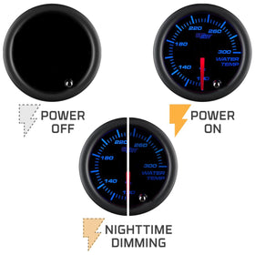 GlowShift installed in a vehicle dash providing customizable backlighting and style