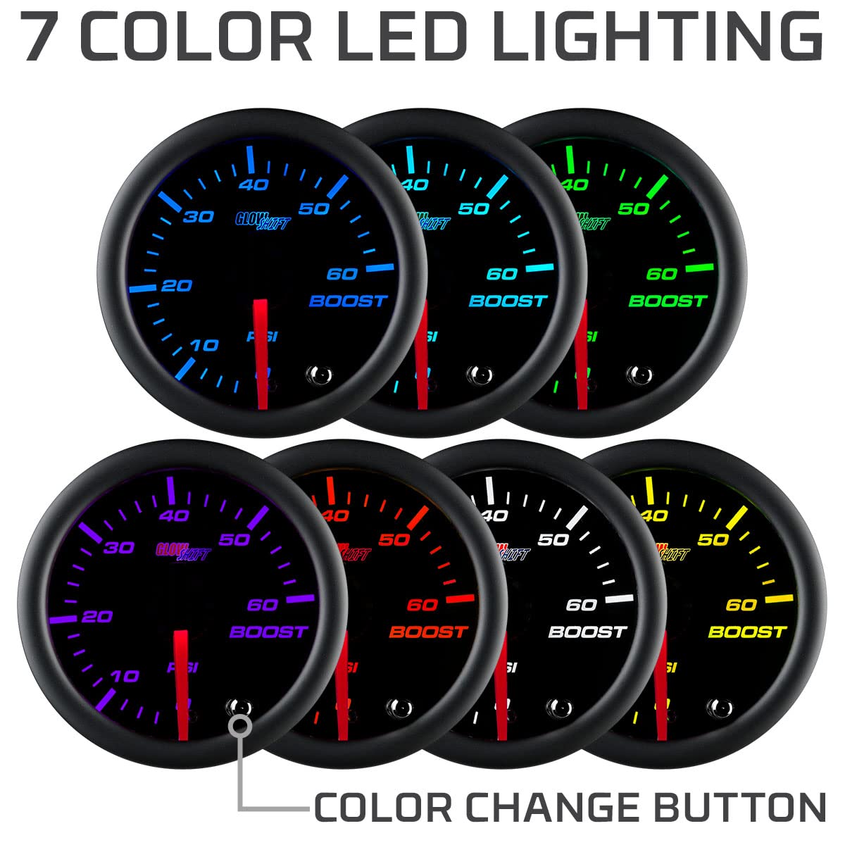 GlowShift installed in truck cockpit showing improved monitoring and interior match