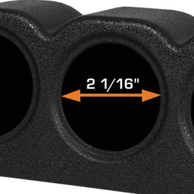 GlowShift pod installed in a vehicle dash showing neat instrument placement and visibility