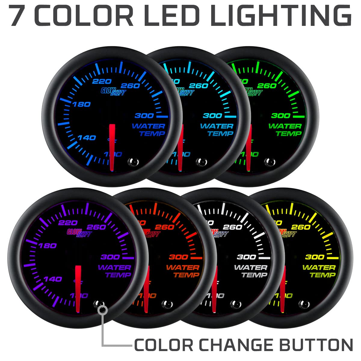 GlowShift temperature sensor and 2-foot harness kit for straightforward installation