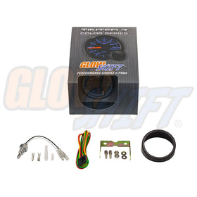 GlowShift gauge beside ruler showing 52mm size for fit verification