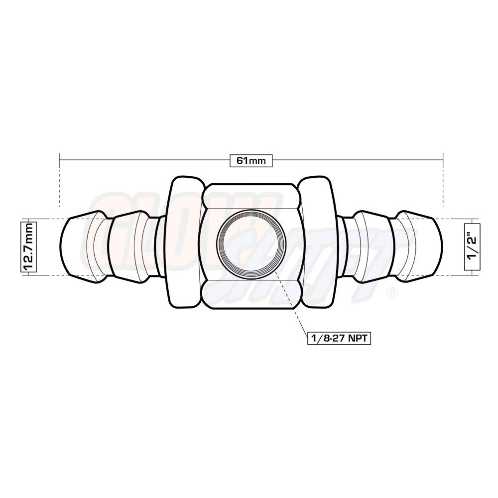 GlowShift installed in vehicle fuel line using clamps, shows secure sensor integration benefit