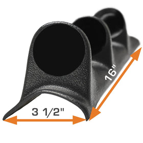 GlowShift foam backing and mounting hardware included for contoured, vibration-resistant fit