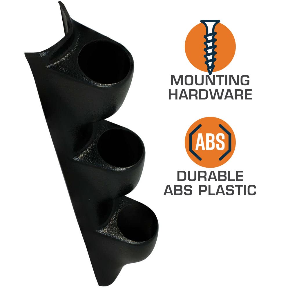GlowShift side view installed on A-pillar demonstrating snug fit and unobstructed view