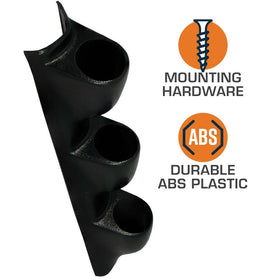 GlowShift side view installed on A-pillar demonstrating snug fit and unobstructed view