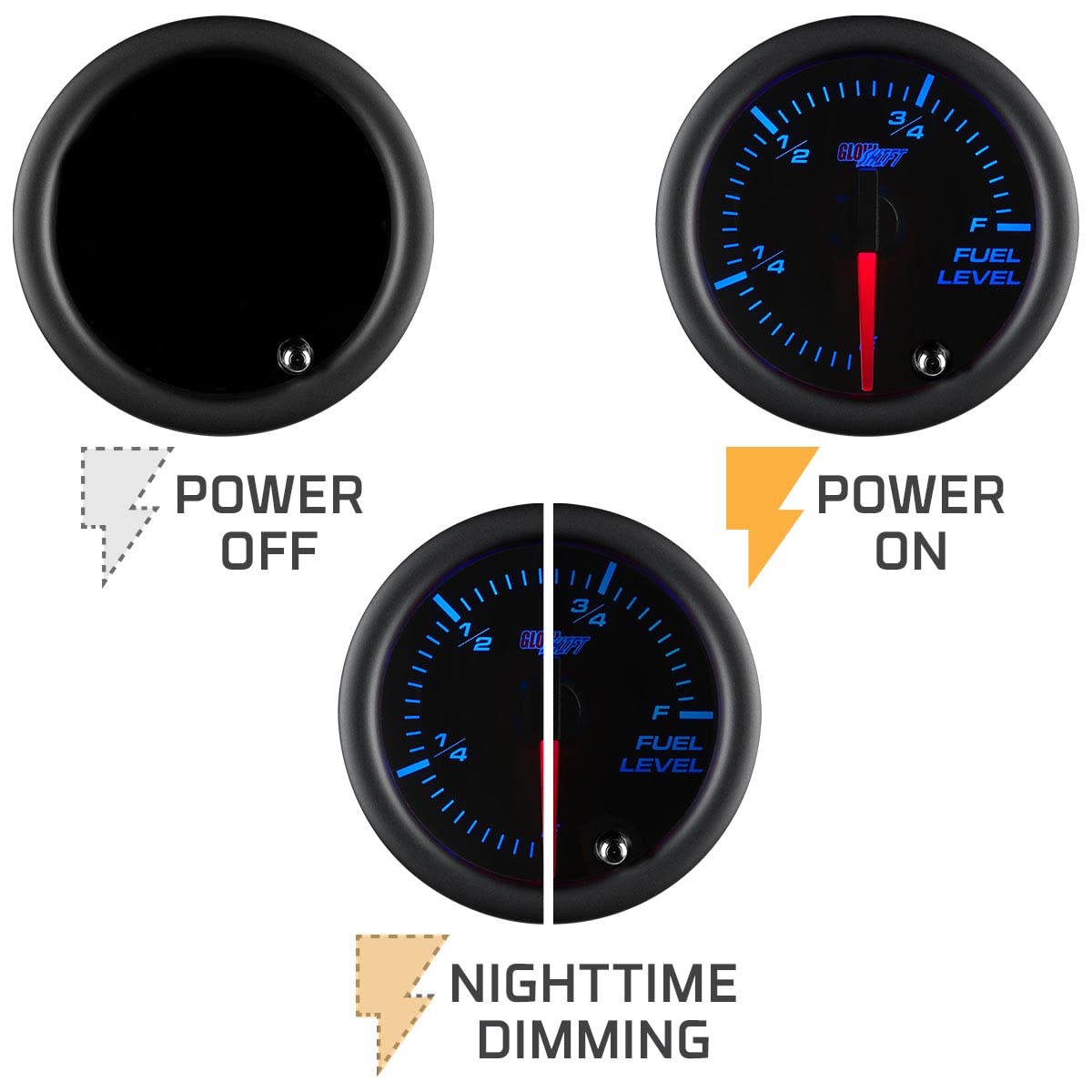 GlowShift power and sensor harness ready for plug-and-play installation benefit