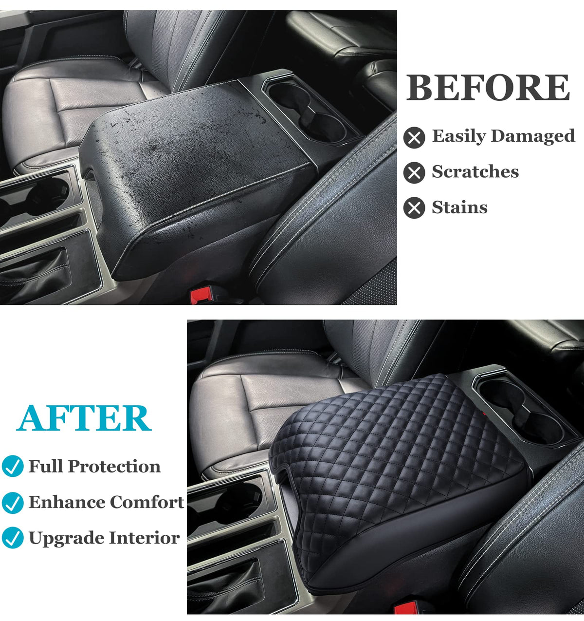GLOYLEIX in-use pet protection demo keeping armrest scratch-free