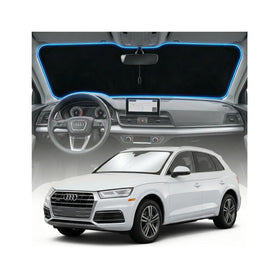 GLSBRCAO front view of sun shade packaging showing custom-fit benefits