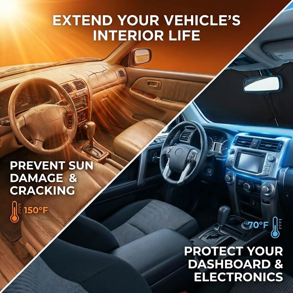 GLSBRCAO installed on an Avalon windshield reducing cabin heat and improving comfort