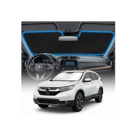 GLSBRCAO front view of custom-fit CR-V sun shade showing full coverage benefit