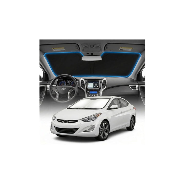 GLSBRCAO front view of shade packaging shows model fit and clear benefit