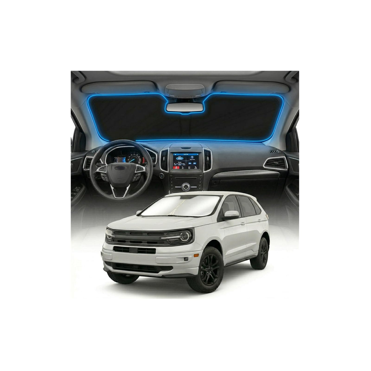 GLSBRCAO front view showing full windshield coverage and cooling benefit
