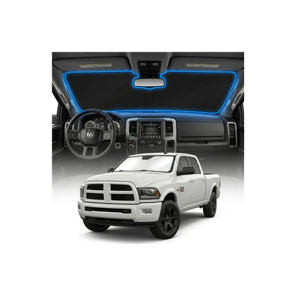 GLSBRCAO front packaging showing full-fit RAM sun shade and easy install benefit