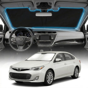 GLSBRCAO front view of packaged sunshade, shows fit and convenience