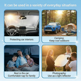 GLSBRCAO installed in car for quick sunlight protection advantage