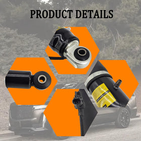 Gluebar rear shock mounted on vehicle rear suspension demonstrating correct installation