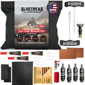 GlueTread Cordura case open showing kit components for organized portability