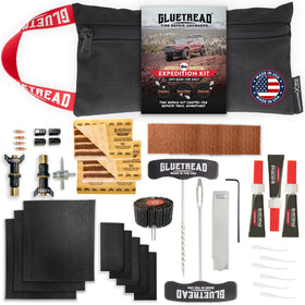 Gluetread front view kit layout showing all components for immediate repairs