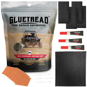 GlueTread front packaging showing kit and quick repairs benefit
