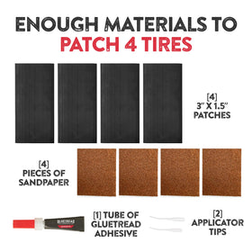 GlueTread patch texture detail highlighting strong exterior bond