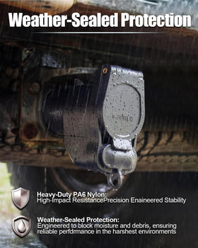 GLUWPA 7-way blade receptacle detail allowing modern trailer power