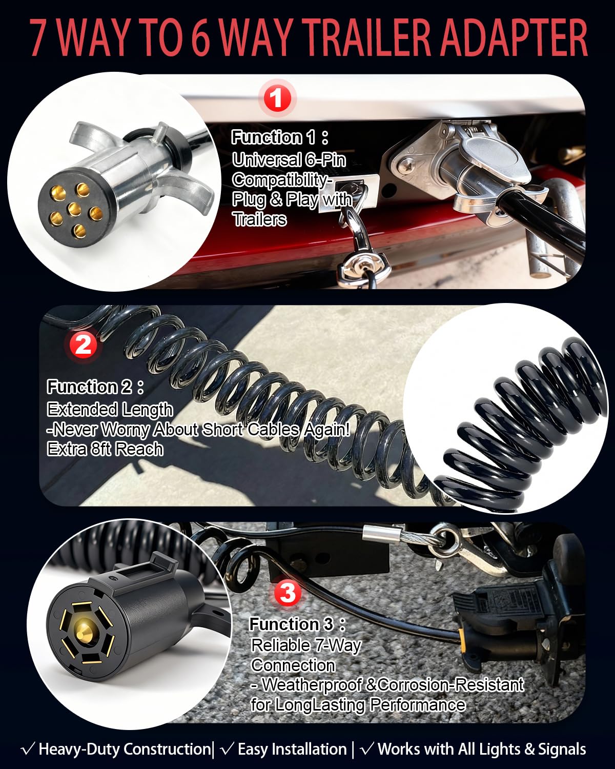 GLUWPA ergonomic grip wings on connector for easy plug-and-play use