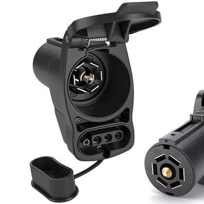 GLUWPA front view showing dual receptacles and easy plug-in benefit