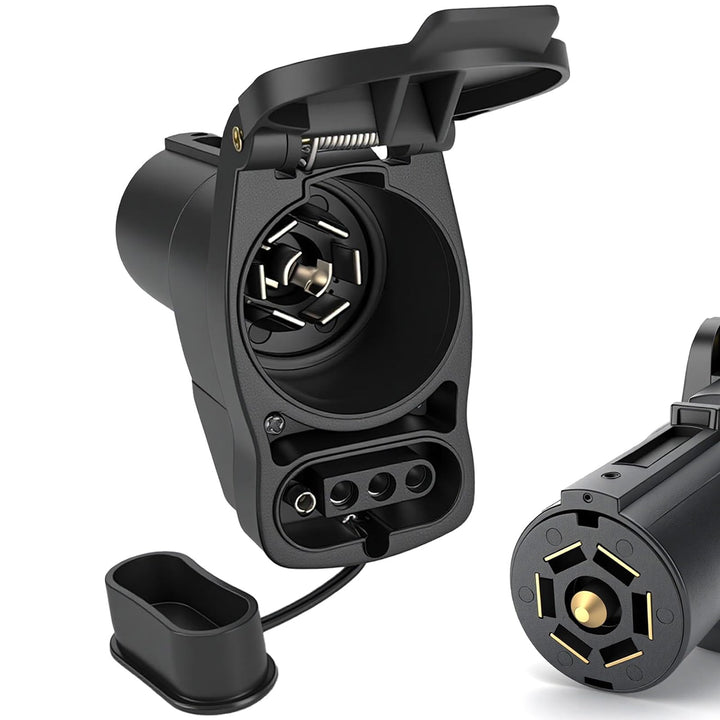 GLUWPA front view showing dual receptacles and easy plug-in benefit
