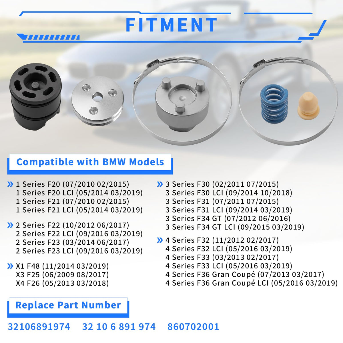 Glvvexa components laid out to show included parts for precise rebuilding