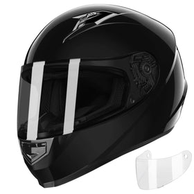 GLX GX11 front profile showing sleek shell and tinted visor for confident visibility