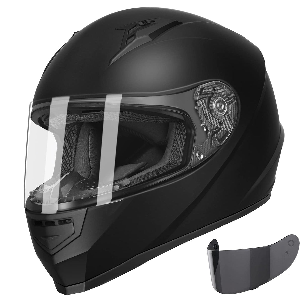 GLX GX11 front view showing sleek shell and DOT compliance for confident rides