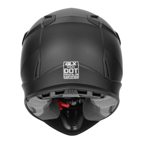 GLX GX23 side with goggles mounted illustrating compatibility and clear field of vision