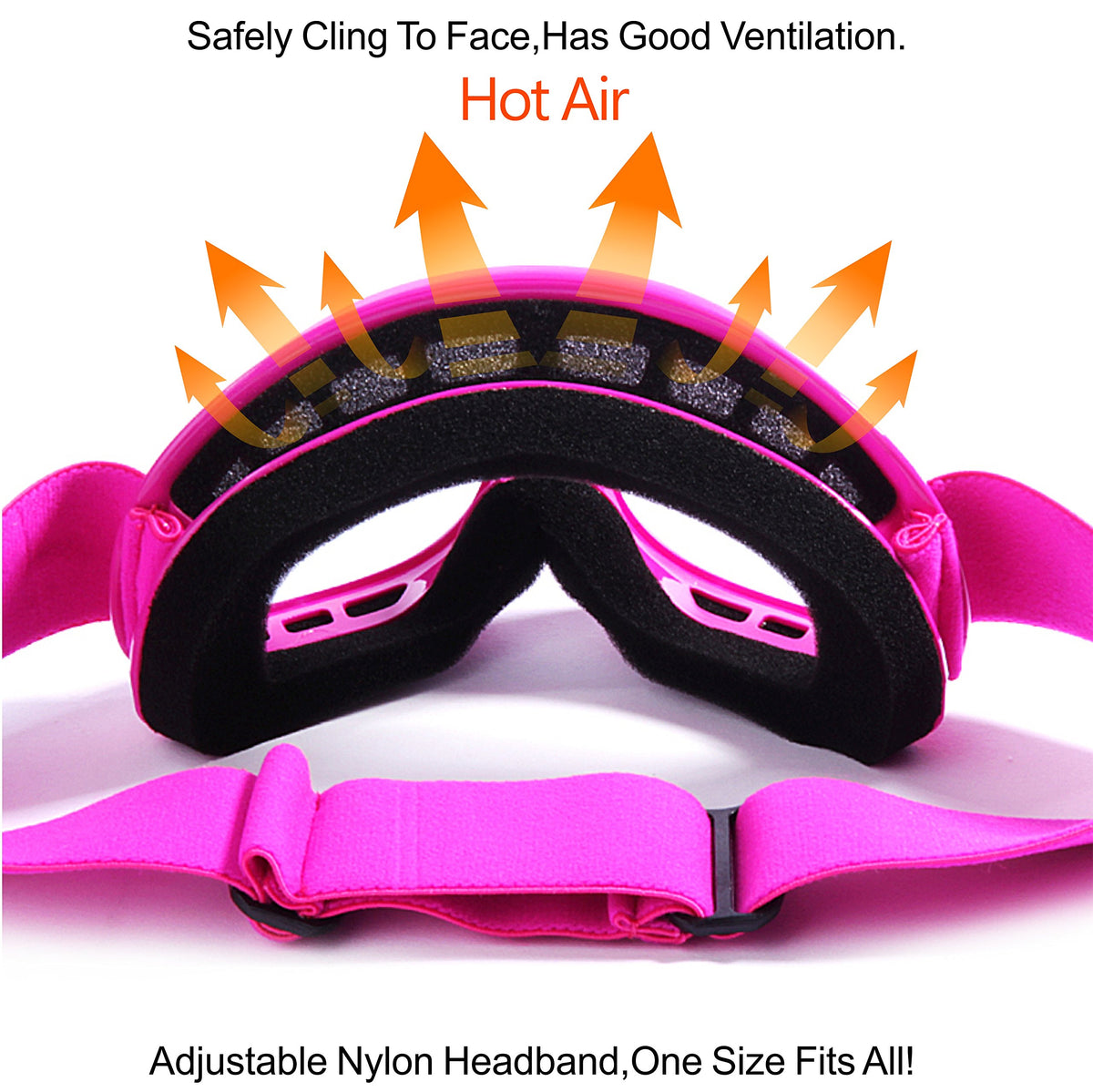 GLX YH15 dual-layer foam face seal demonstrating comfort and moisture wicking