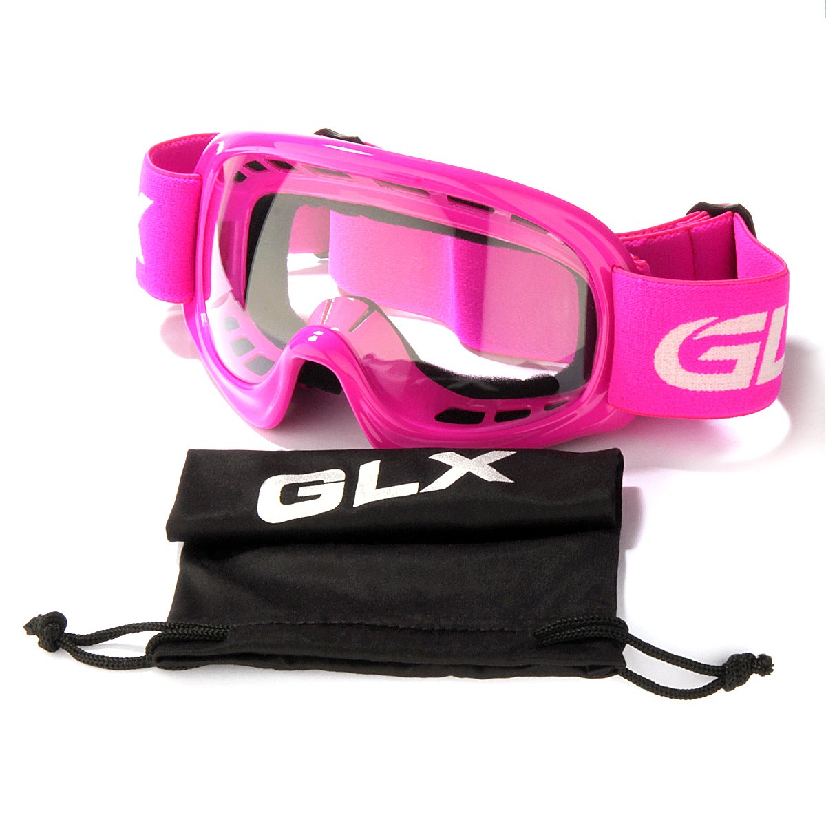 GLX YH15 on youth rider in action showing helmet integration and stable protection